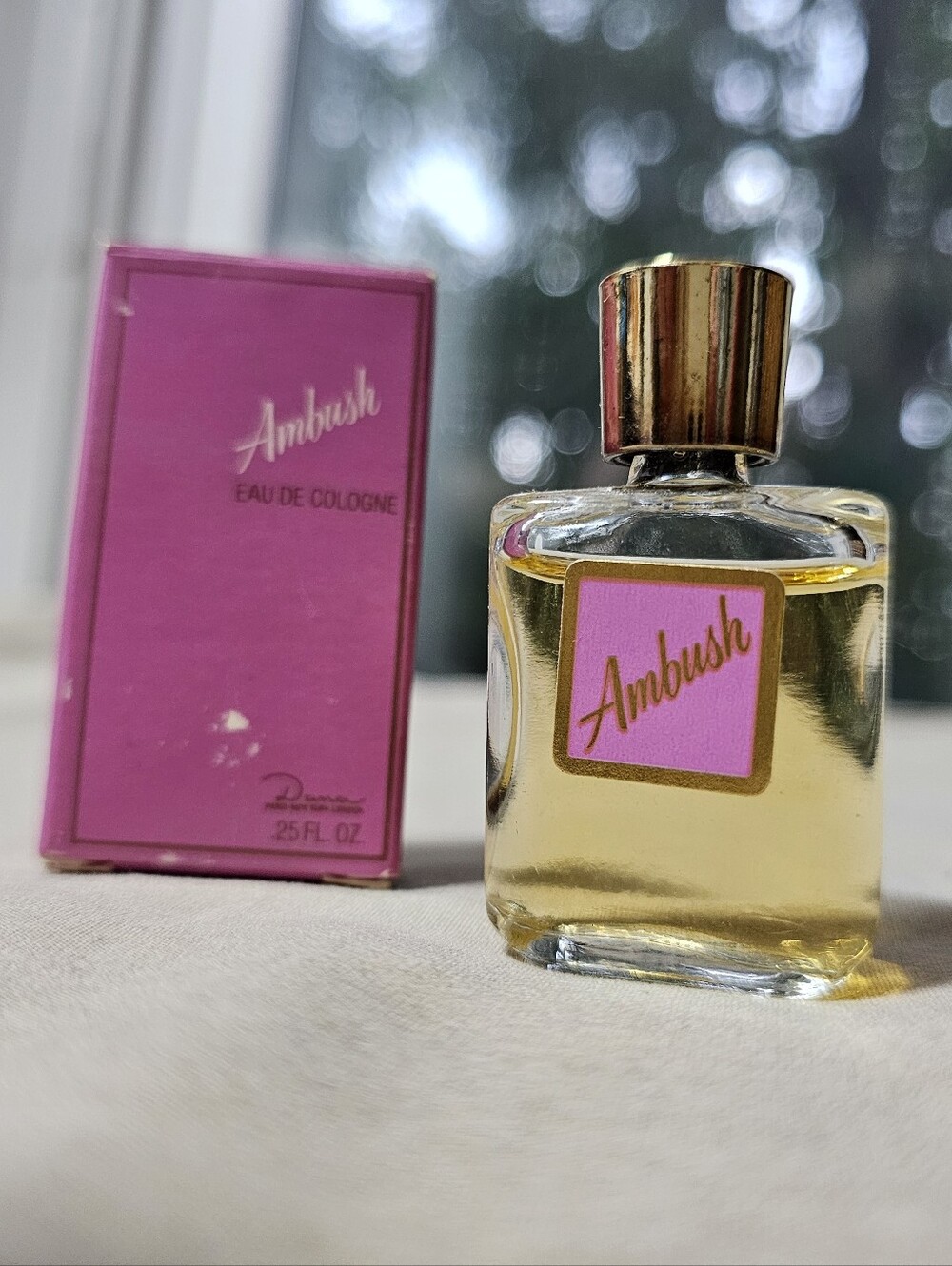 Ambush Eau de Cologne Mini Bottle with Pink Box